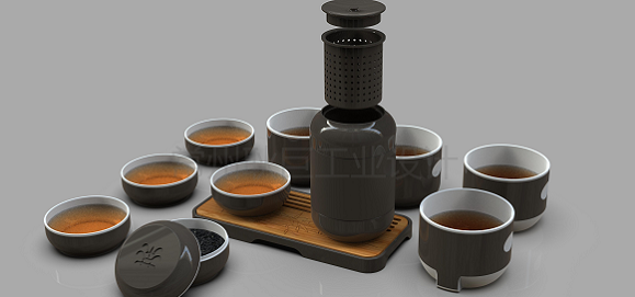 可折疊包裝功夫茶具外觀設(shè)計(jì)